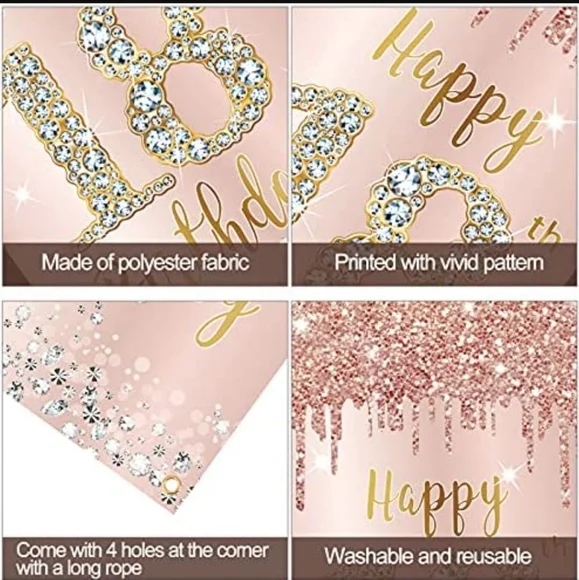 Rose Gold Sweet 18 Party Bundle: Crown and Sash included!
